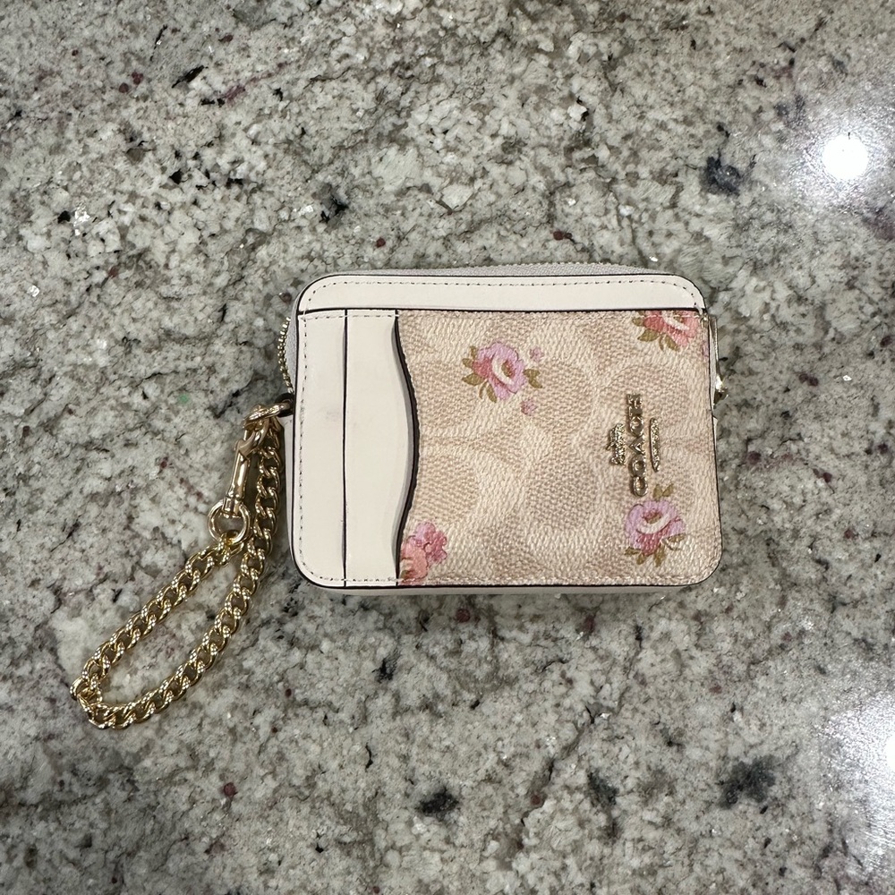 Coach zip card case